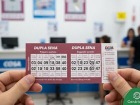Números sorteados no concurso 2905 da Dupla Sena