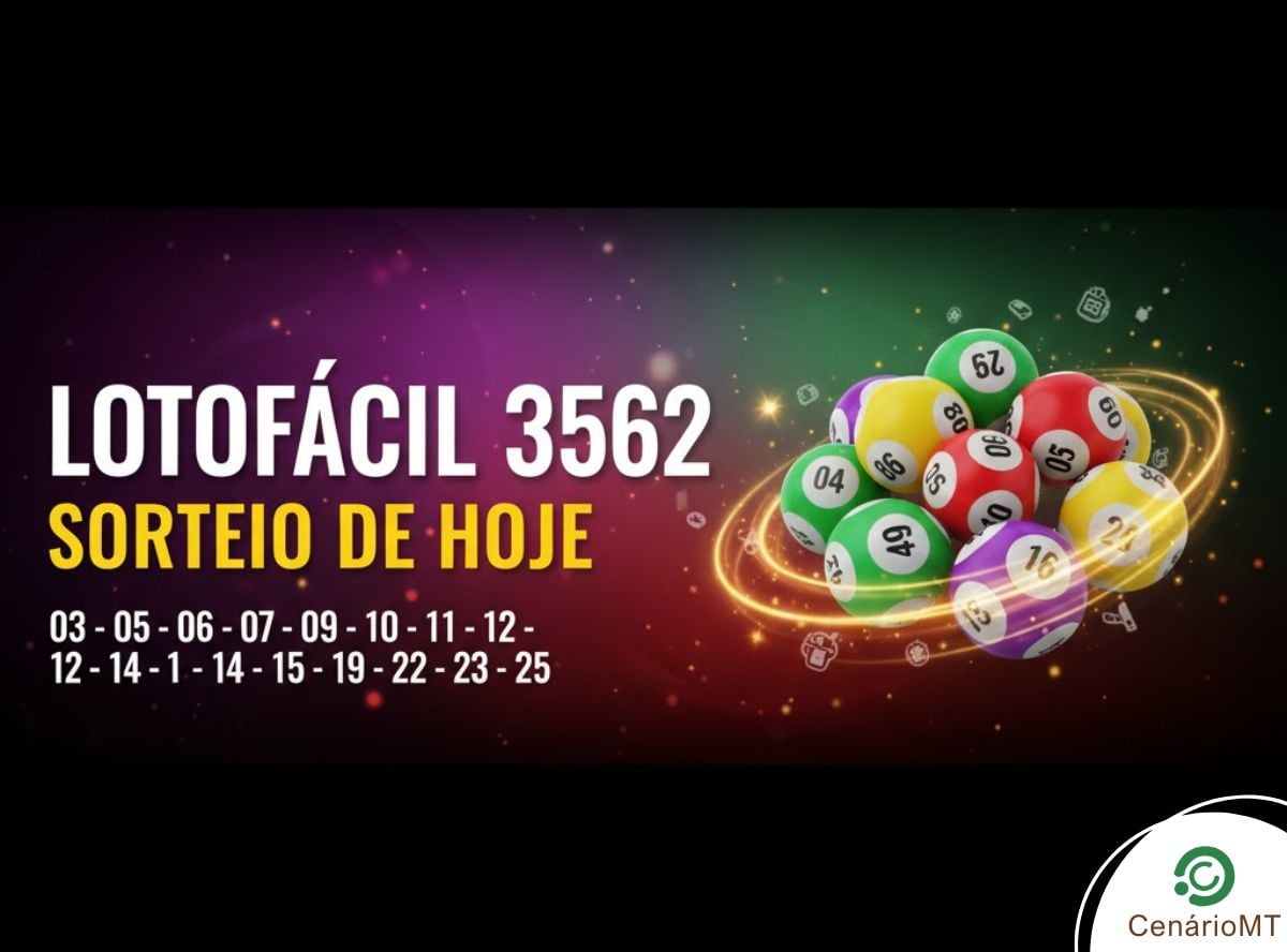 Lotofácil concurso 3562