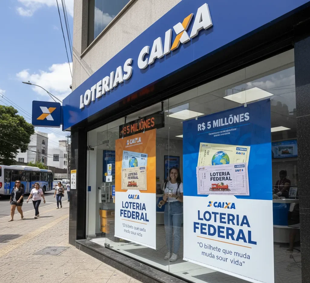 Sorteio da Loteria Federal acontece às 20h e distribui mais de R$ 1,5 milhão em prêmios