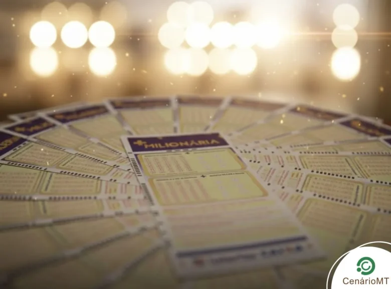 Resultado da +Milionária 338: Confira os números e trevos sorteados hoje (18/03) 1 Bilhetes da mais milionária em uma mesa bem iluminada