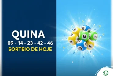 Volante da Quina e painel do sorteio no Espaço da Sorte.