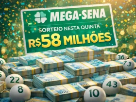 O concurso 2953 da Mega Sena promete prêmio de R$ 58M nesta quinta-feira (18/12/2025)