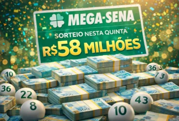 O concurso 2953 da Mega Sena promete prêmio de R$ 58M nesta quinta-feira (18/12/2025)