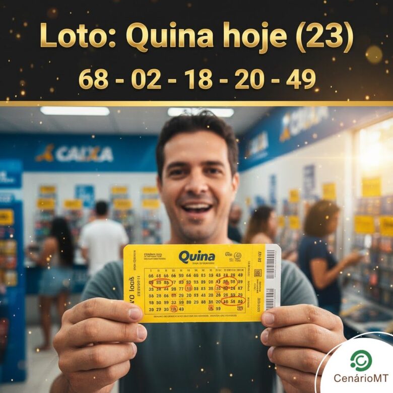 Resultado da Quina hoje (23): OS NÚMEROS SAÍRAM; veja dezenas dos R$ 10 milhões