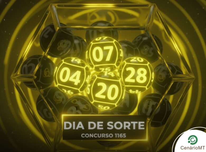Imagem ilustrativa para a loteria dia de sorte com bolas numeradas