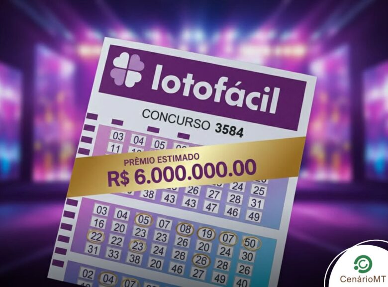 Lotofácil concurso 3584