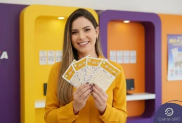 Resultado do Dia de Sorte 1189: Confira os números e o Mês da Sorte de hoje (17/03) 21 Foto de mulher segurando volantes da dia de sorte