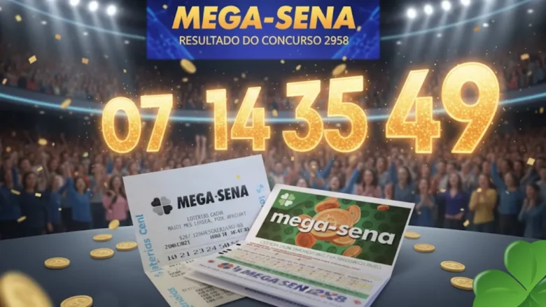 Resultado da Mega-Sena 2958: Confira os números sorteados pela Caixa hoje (10)