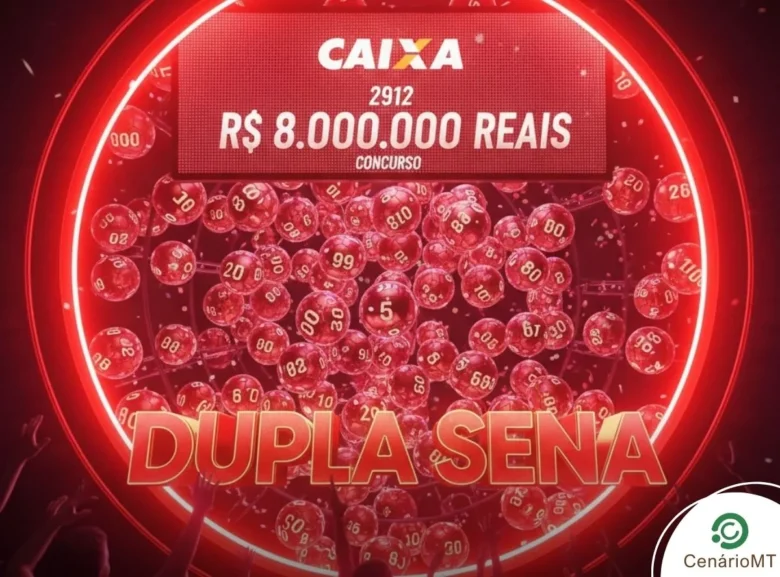 Dupla Sena: concurso 2912 sorteia R$ 8 milhões hoje; confira palpites