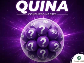 Bolas de sorteio da loteria quina