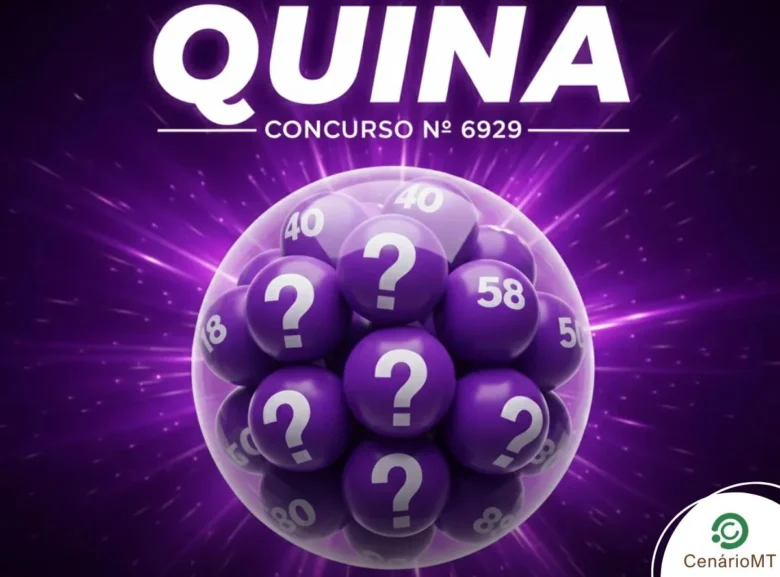 Bolas de sorteio da loteria quina