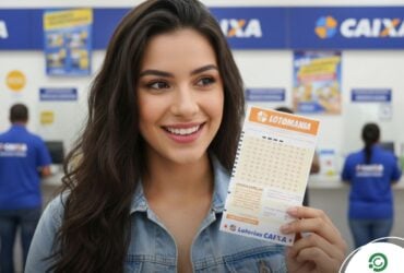 Lotomania 2898 promete R$ 2,6 milhões: veja estratégias e palpites para o sorteio desta quarta 30 Mulher segurando bilhetes da Lotomania em Lotérica