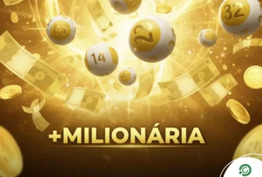 Resultado da +Milionária 340: Veja os números e trevos sorteados para o prêmio de R$ 32 milhões (25/03) 3 Arte dourada para o concurso de hoje da +Milionária