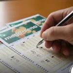 Marcando números da Mega Sena