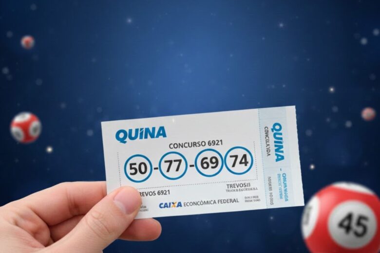 Resultado da Quina de hoje, concurso 6921, quarta-feira (07/01)