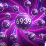 Arte gráfica com fundo em redemoinho violeta e diversas esferas numeradas flutuando. Em destaque, uma esfera central com o texto "CONCURSO Nº 6939". No canto inferior direito, o logotipo CenárioMT.