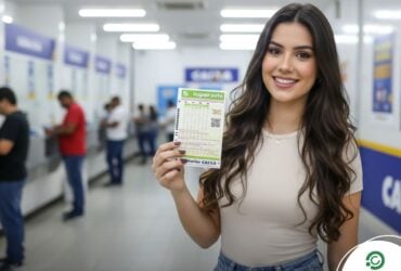 Resultado da Super Sete 826: Confira os números sorteados por coluna nesta segunda (23/03) 9 Mulher segurando bilhetes da Super Sete em lotérica