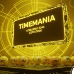 Painel informativo da Timemania concurso 2346, realizado no dia 22/01/2026. Design gráfico em amarelo com elementos digitais e bolas numeradas de baixa relevância visual.