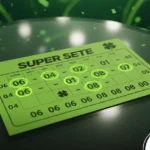 Volante da Super Sete com os números sorteados do concurso 803