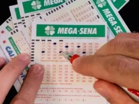 Bilhete de aposta da Mega-Sena concurso 2974 com prêmio de 72 milhões de reais.