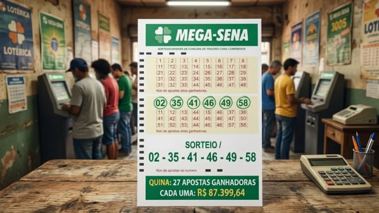 Mega-Sena, concurso 2.982: prêmio acumula e vai a R$ 65 milhões