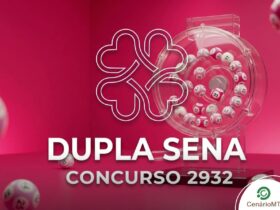 Globo de sorteio com bolas rosas para o concurso 2932 da Dupla Sena.