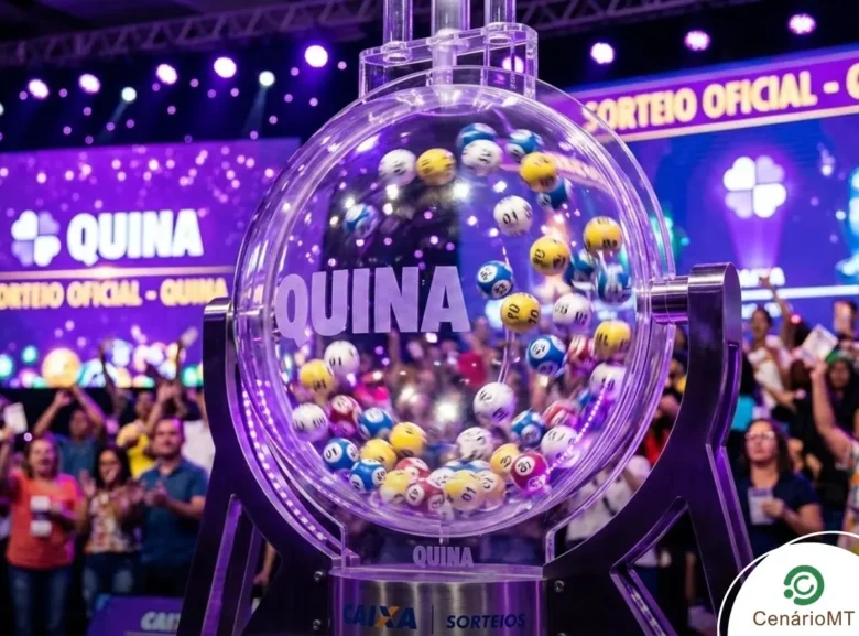 Globo de sorteio da Quina