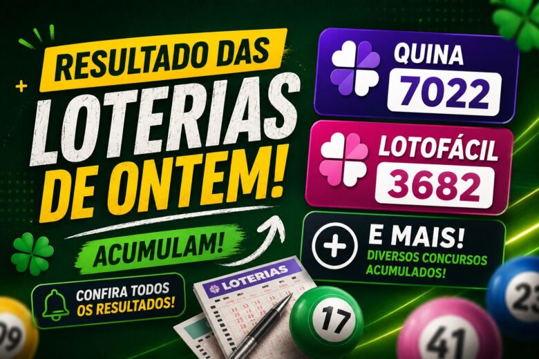 Acumulou: veja o resultado da Quina, Lotofácil e use nosso palpiteiro para a Mega-Sena de R$ 52 milhões