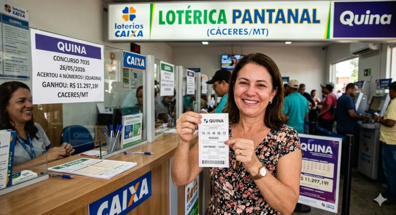 Imagem gerada por IA para ilustrar a vitória na Quina