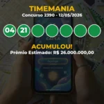 Resultado da Timemania Concurso 2390
