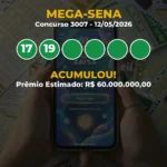Resultado da Mega-Sena Concurso 3007