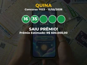Resultado da Quina Concurso 7023