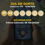 Resultado da Dia de Sorte Concurso 1212