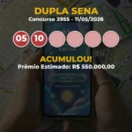 Resultado da Dupla Sena Concurso 2955