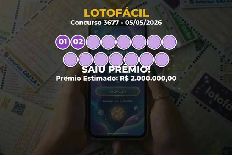Resultado da Lotofácil Concurso 3677