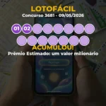 Resultado da Lotofácil Concurso 3681