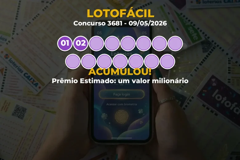 Resultado da Lotofácil Concurso 3681