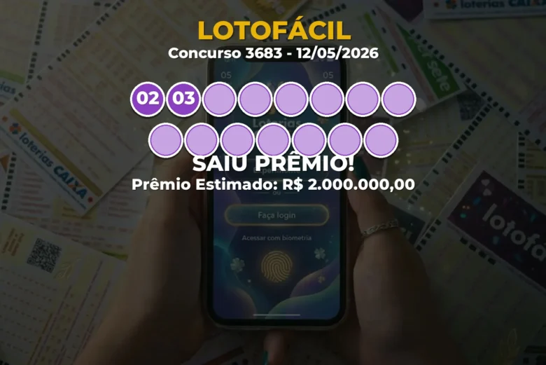 Resultado da Lotofácil Concurso 3683