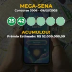 Resultado da Mega-Sena Concurso 3006