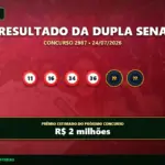 Resultado da dupla sena concurso 2987