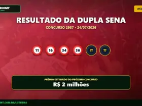 Resultado da dupla sena concurso 2987