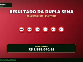 Dupla Sena 2988: confira os números sorteados e o rateio dos prêmios 21 Dupla Sena de hoje