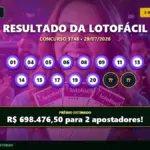 Resultado da Lotofácil de hoje
