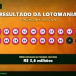 Resultado da lotomania concurso 2954
