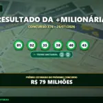 Resultado do concurso 376 da Mais Milionária
