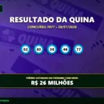 Resultado da Quina 7077