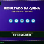 Resultado da Quina 7079