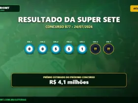 Resultado da Super Sete concurso 877