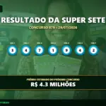 Resultado do Super Sete de hoje