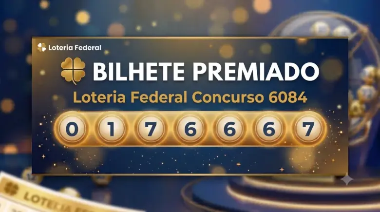 Loteria Federal 6084: Confira os bilhetes sorteados neste domingo (19/07) 1 loteria federal 6084